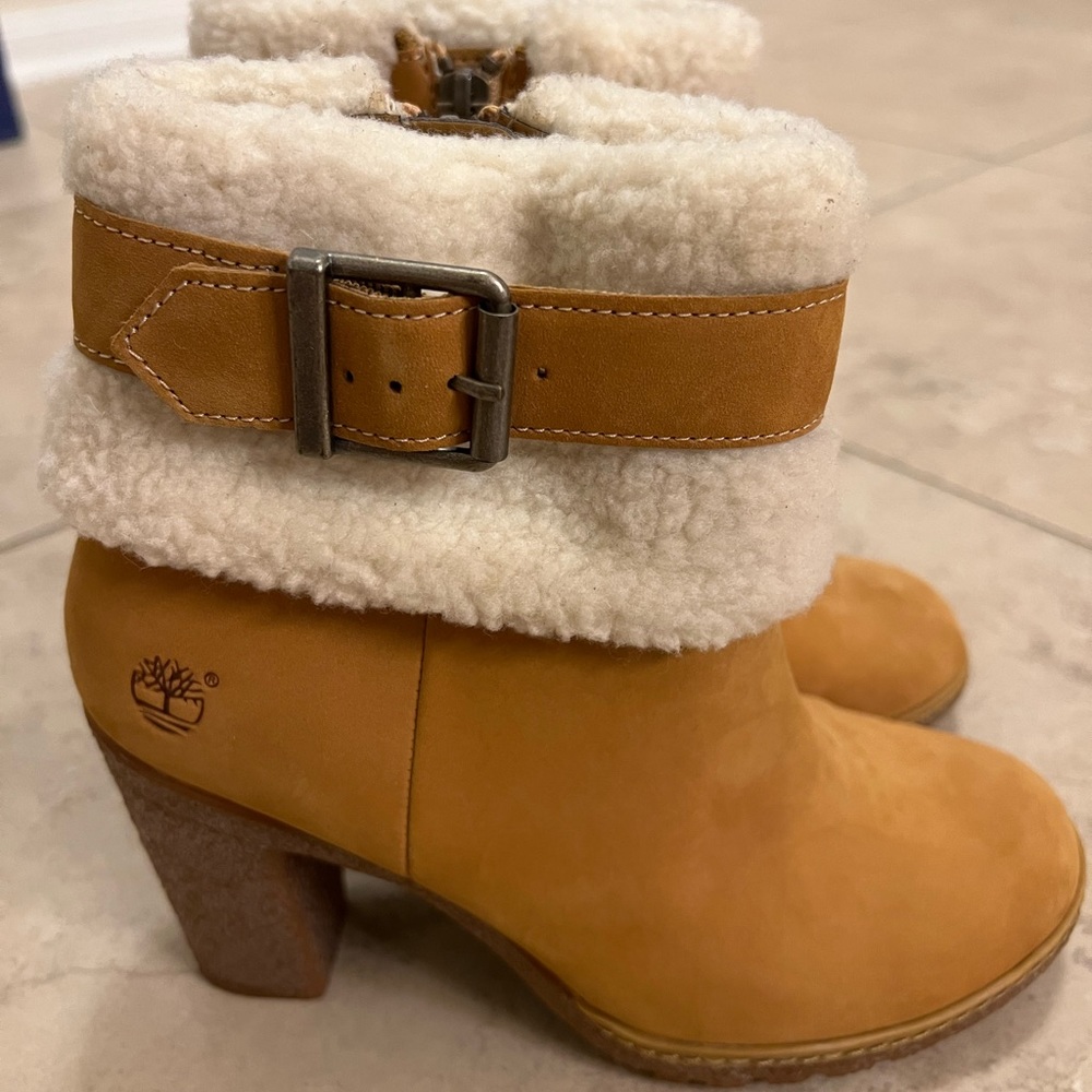 Timberland Glancy Fleece Fold-Down Boots